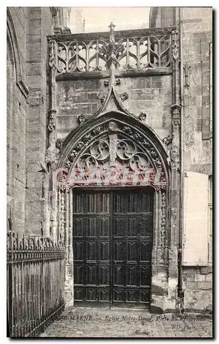 Cartes postales Chalons Sur Marne Eglise Notre Dame Porte du presbytere