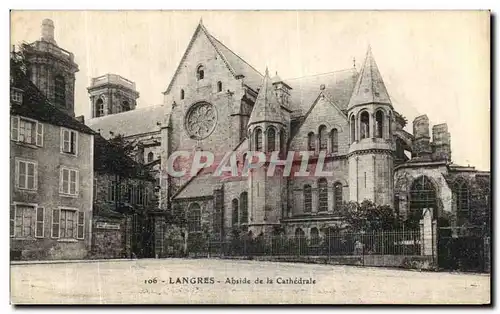 Cartes postales Langres Abside de la Cathedrale