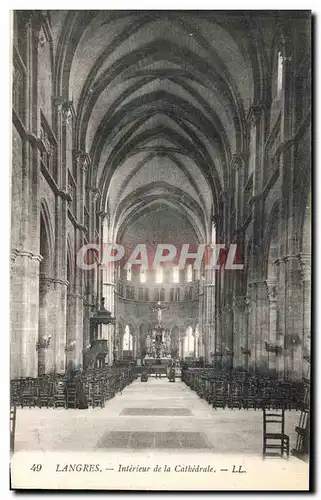 Cartes postales Langres Interieur de la Cathedrale