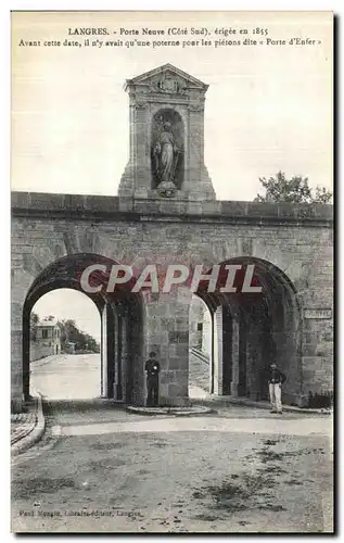 Ansichtskarte AK Langres Porte Neuve Cote Sud