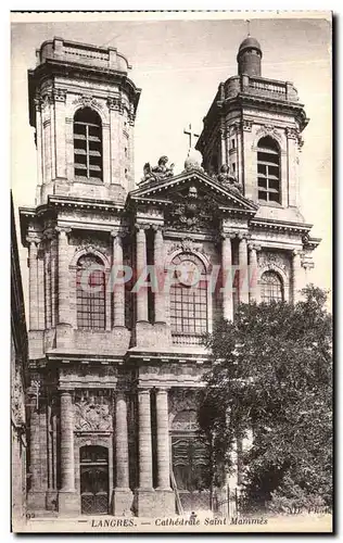 Ansichtskarte AK Langres Cathedrale Saint Mammes