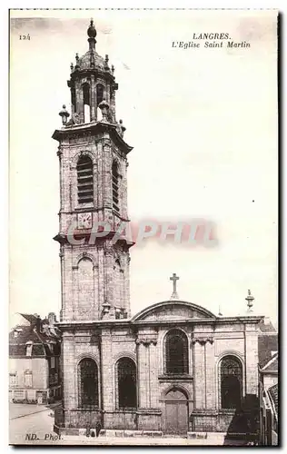 Ansichtskarte AK Langres L Eglise Saint Martin