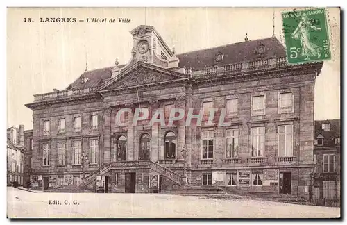 Cartes postales Langres L Hotel De Ville