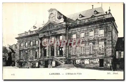 Cartes postales Langres L Hotel de Ville