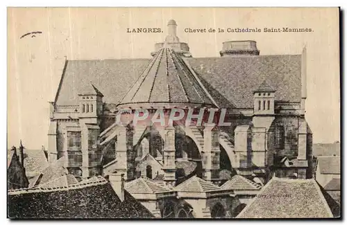 Cartes postales Langres Chevet de la Cathedrale Saint Mammes