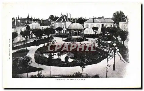 Cartes postales Langres Jardin de Ville
