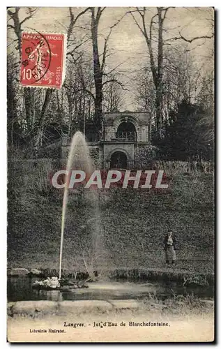 Cartes postales Langres Jet d Eau de Blanchefontaine