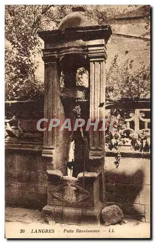 Cartes postales Langres Puits Renaissance