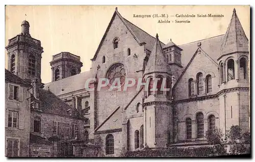 Ansichtskarte AK Langres Cathedrale Saint Mammes Abside Sacristie