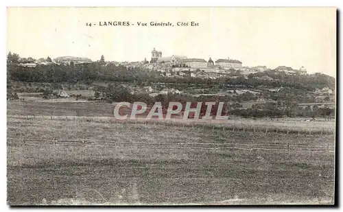 Cartes postales Langres Vue Generale Cote Est