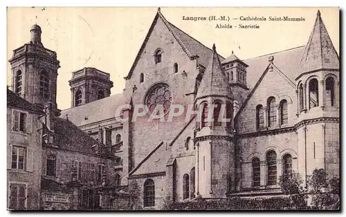 Ansichtskarte AK Langres Cathedrale Saint Mammes Abside Sacristie