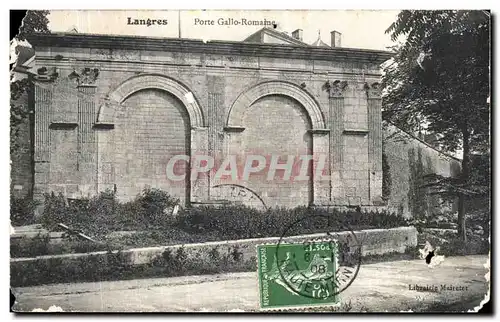 Cartes postales Langres Porte Gallo Romame