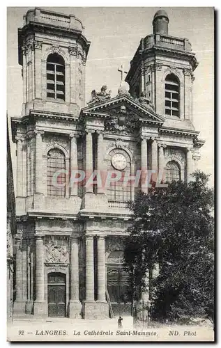 Ansichtskarte AK Langres La Cathedrale Saint Mammes