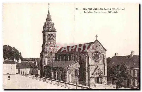 Ansichtskarte AK Bourbonne les Bains La Place de l Eglise Notre Dame