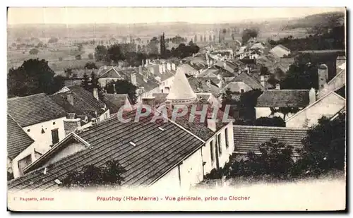 Cartes postales Prauthoy Vue Generale prise du Clocher