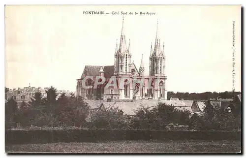 Cartes postales Pontmain Cote sud de la Basilique