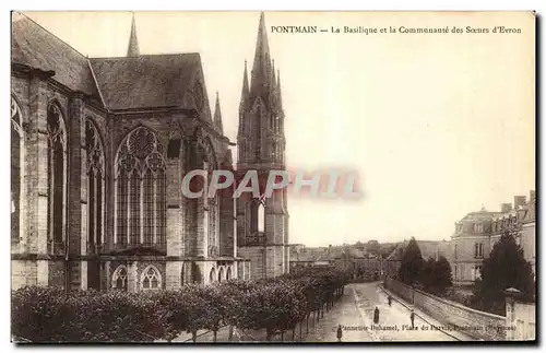 Cartes postales Pontmain La Basilique et la Communaute des Soeurs