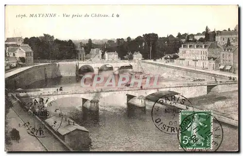 Cartes postales Mayenne Vue Prise du Chateau