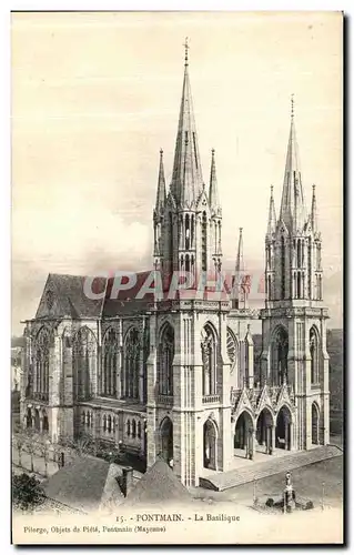 Cartes postales Pontmain La Basilique