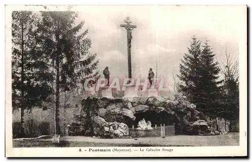 Cartes postales Pontmain Le Calvaire Rouge