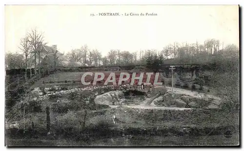 Cartes postales Pontmain La Croix du Pardon