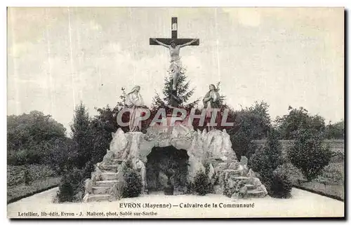 Cartes postales Evron Mayenne Calvaire de la Communaute
