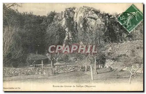 Ansichtskarte AK Entree des Grottes de Saulges Mayenne