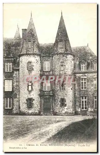 Cartes postales Chateau du Rocher Mezangers Galerie et Facade Sud