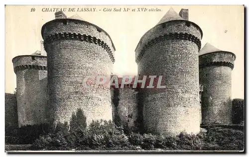 Cartes postales Chateau De Lassay Cote Sud