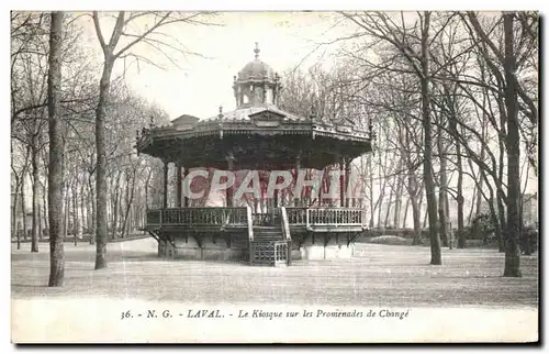 Cartes postales Laval Le Kiosque sur les Promenades de Change