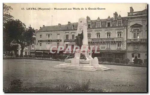 Ansichtskarte AK Laval Monument aux Morts de la Grande Guerre Militaria