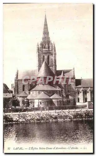 Ansichtskarte AK Laval L Eglise Notre Dame d Avenieres L Abside