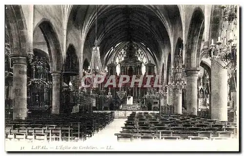 Cartes postales Laval L Eglise des Cordeliers