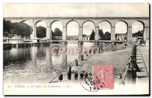 Cartes postales Laval Le Viaduc sur la Mayenne