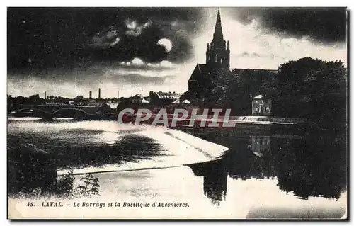 Ansichtskarte AK Laval Le Barrage et la Basilique d Avesnieres