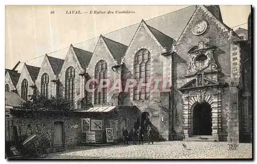 Ansichtskarte AK Laval L Eglise des Cordeliers animee