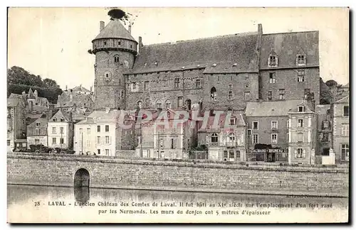Cartes postales Laval L ancien chateau des Comtes de laval