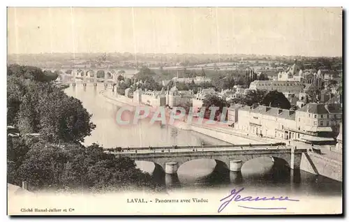 Cartes postales Laval Panorama Avec Viaduc