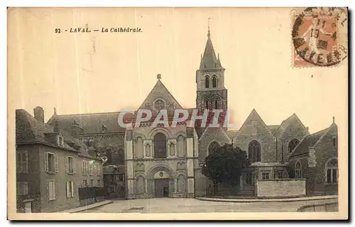 Cartes postales Laval La Cathedrale