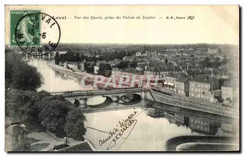 Cartes postales Laval Vue des Quais prise du Palais de Justice