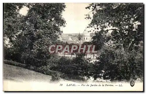 Ansichtskarte AK Laval Vue du Jardin de la Perrine