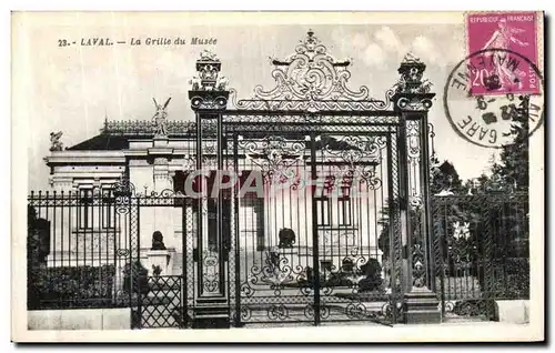 Cartes postales Laval La Grille du Musee