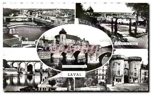Cartes postales moderne Laval Chateay Vieux pont Perrine Viaduc