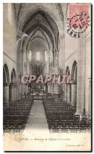 Cartes postales Laval Interieur de l eglise d Avesnieres