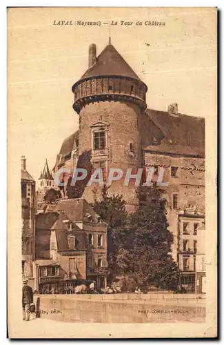Cartes postales Laval Tour du vieux chateau