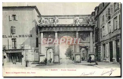 Cartes postales Nancy Porte Stanislas