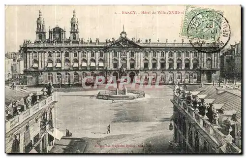 Cartes postales Nancy Hotel de ville