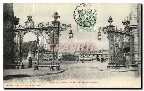 Cartes postales Nancy Place Stanislas et grilles Jean Lamour