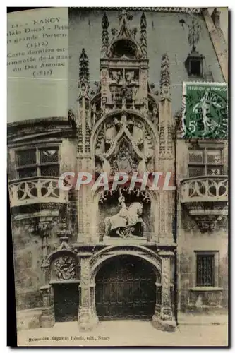 Cartes postales Nancy Palais ducal Petite et grande porterie