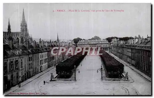 Ansichtskarte AK Nancy Place de la Carriere vue prise de l arc de triomphe